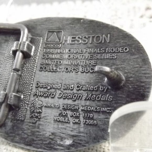 NFR Rodeo 1998 Hesston Miniature Belt Buckle - Picture 5 of 7